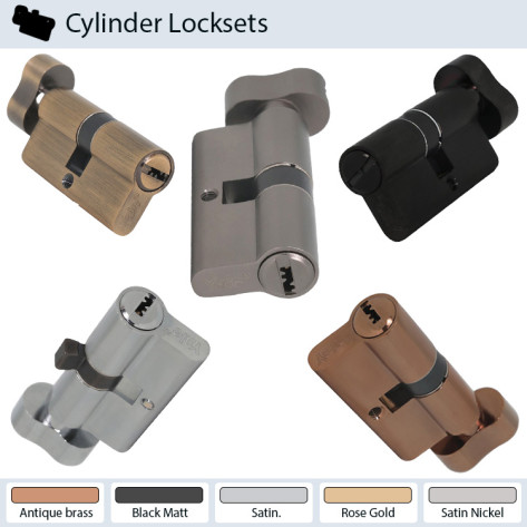 Yale 60 MM TT DK Cylinder with Inside Thumbturn, Dimpled Key Series 